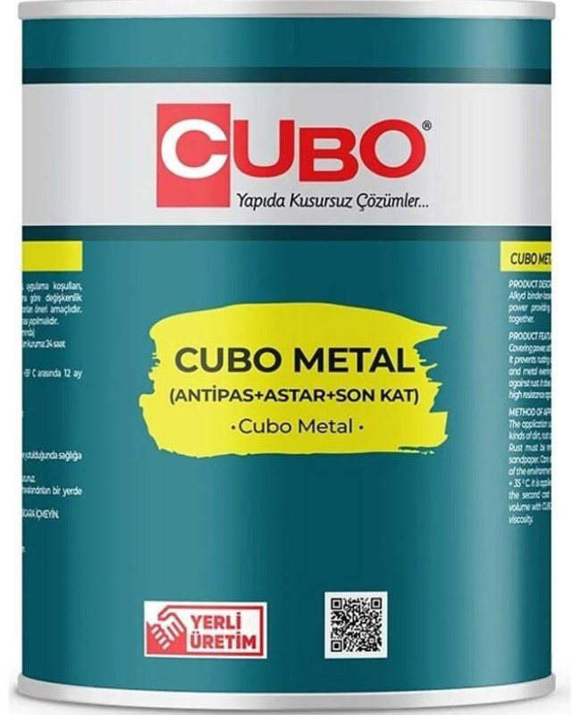 Cubo Metal Pas Boyası Nefti Yeşil 0,75 Litre