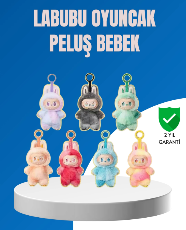 Dekoratif Labubu Karakter Figürü – Kaliteli Peluş Malzeme