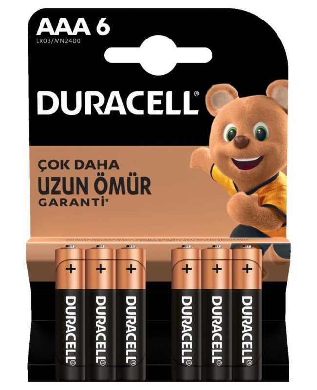 Duracell 6 Lı AAA İnce Kalem Pil-TB36454