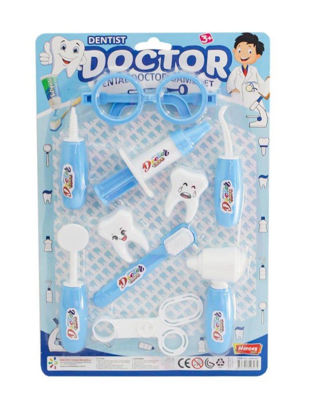 ERN-897 Heroes Toys Kartela Erkek Dişçi Oyun Seti ERN-897 Heroes Toys Kartela Erkek Dişçi Oyun Seti