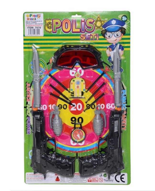 FAB 7070  EL BOMBALI POLİS SETİ KARTELA