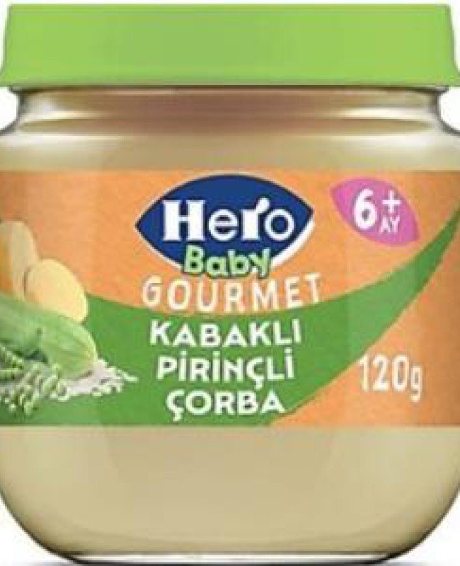 Hero Baby Gourmet Kabaklı Pirinçli Kavanoz Mama 120 Gr