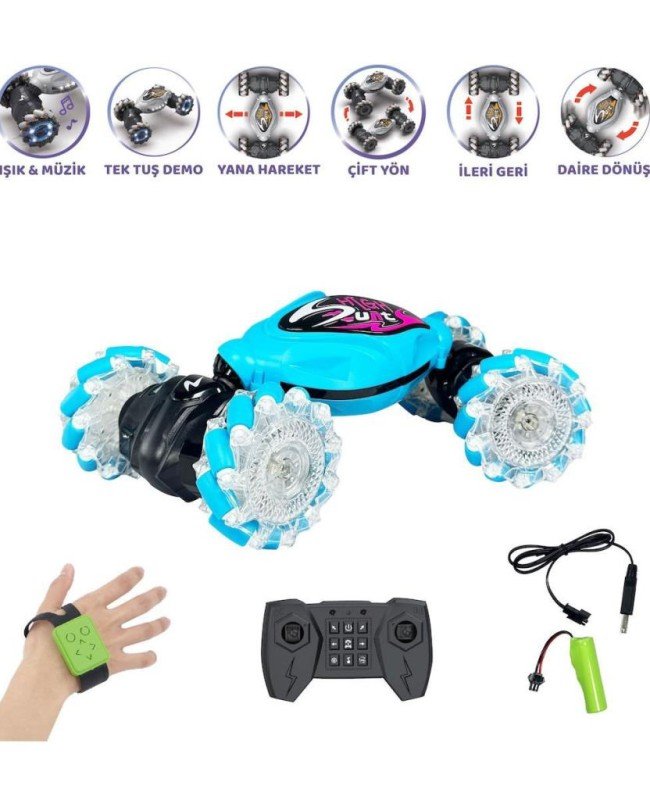 HG4-28 Uzaktan Kumandalı Bilekten Kontrol Şarjlı 2.4G Stunt Araba