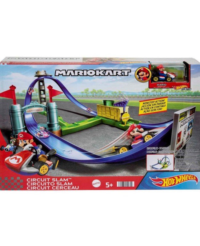 HGK59 HW Mario Kart Keskin Dönüşler Pist Seti /Hot Wheels