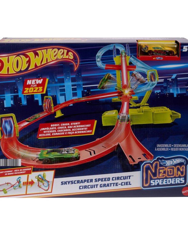 HPC07 Hot Wheels Neon Yarışlar Çoklu Yarış Heyecanı Pist Seti