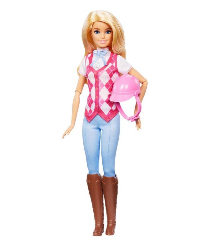 HXJ38 Barbie Binici Bebek - Malibu -Barbie Mysteries: The Great Horse Chase
