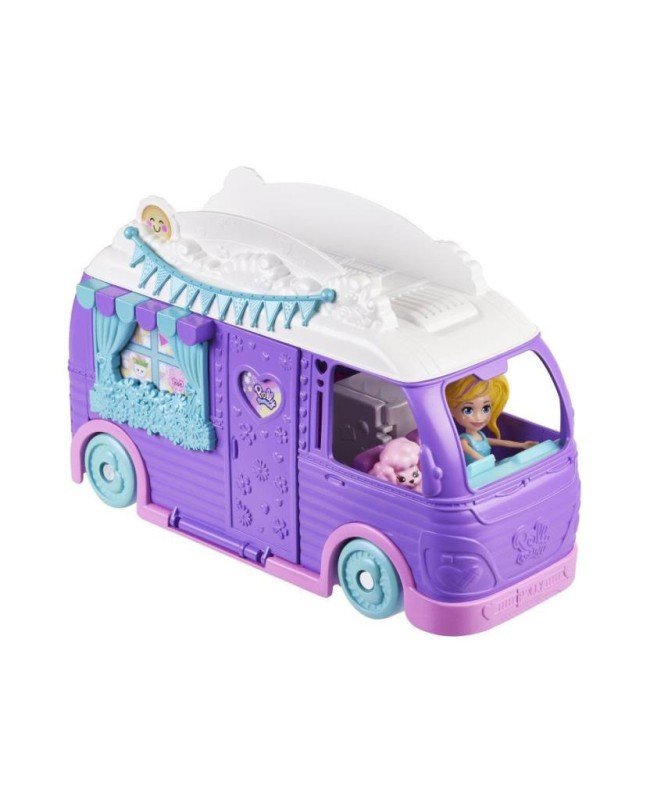 JCC32 Polly Pocket Eğlenceli Karavan Oyun Seti