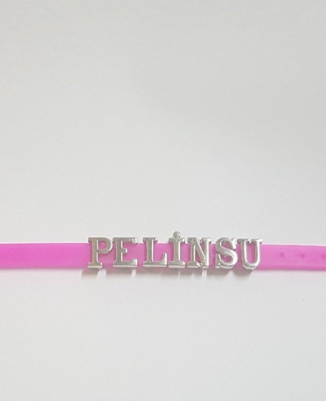 Kişiye Özel - İsme Özel Bileklik - Pembe