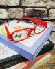Kitap Okuma Gözlüğü Led Işıklı - Kırmızı