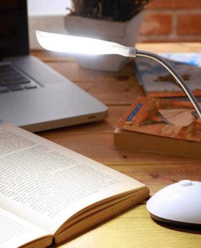 Masa Lambası Spiral Led  Kitap Okuma Işığı Pilli Model Led Lamba