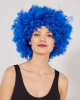 Mavi Renk Kıvırcık Afro Bonus Peruk