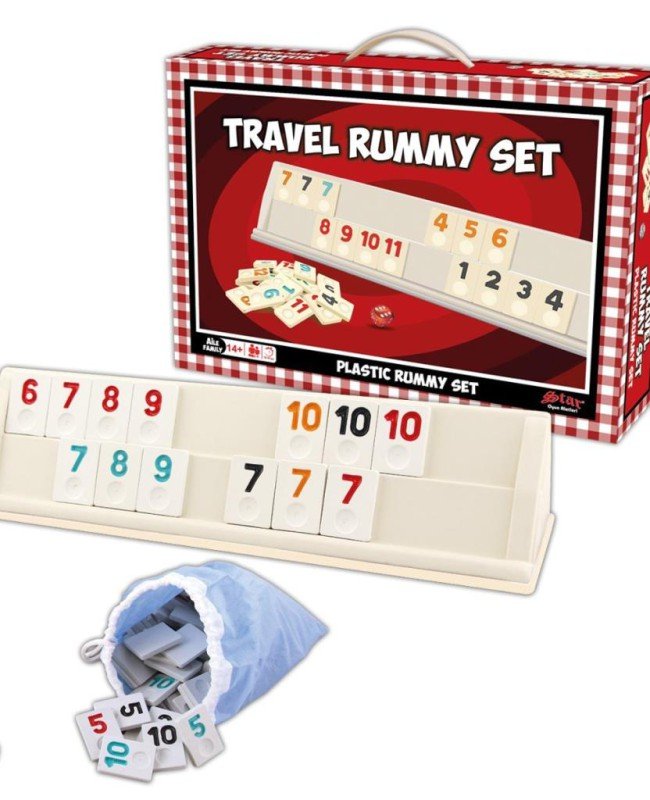 1010402 Travel Rummy Set ,Star okey