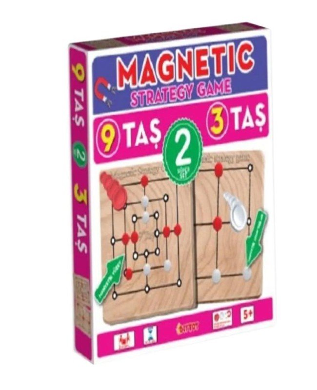 1531549 Manyetik Strateji Oyunları 9 Taş+3 Taş -Dıytoy 1531549 Manyetik Strateji Oyunları 9 Taş+3 Taş -Dıytoy