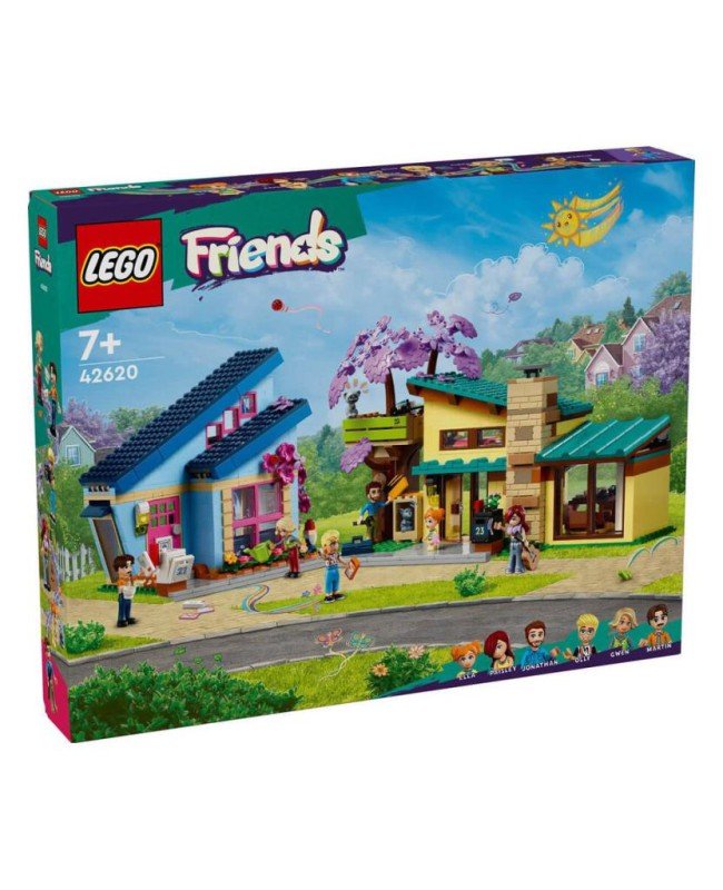 42620 LEGO® Friends Olly ve Paisley'nin Aile Evleri 1126 parça +7 yaş