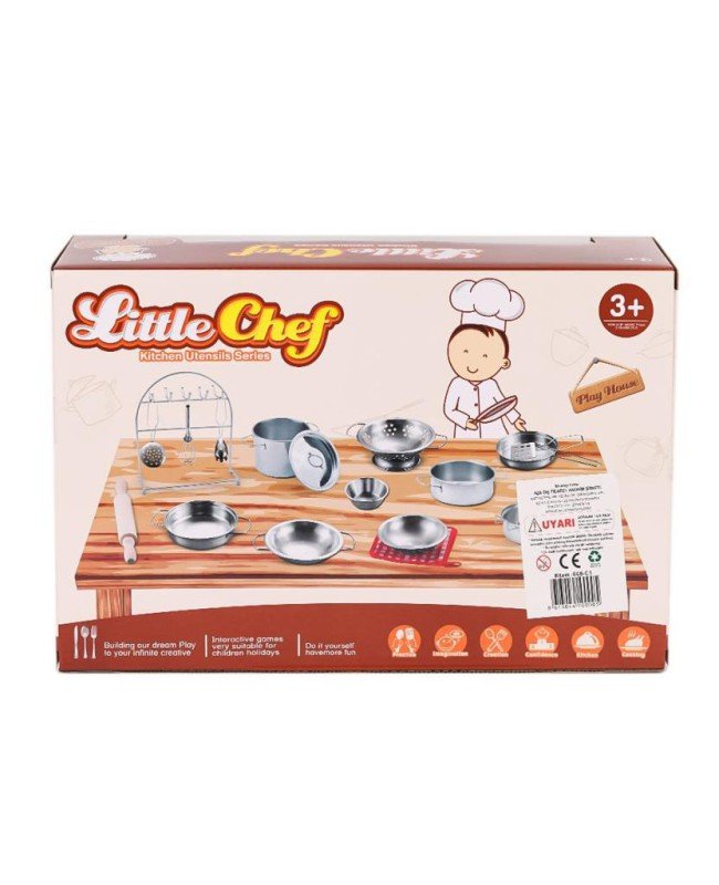 668-C1 Küçük Şef Metal Tencere Seti -Toysan Oyuncak
