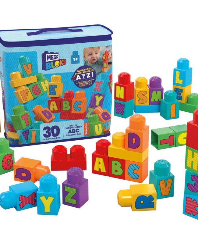 HRR60 Mega Bloks Alfabeli Blok Çantası 30 parça +1 yaş