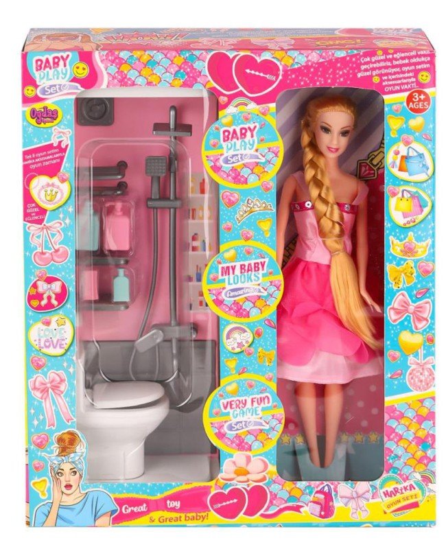 OYD-02387 Bebek Ve Banyo Oyun Seti -Oydaş Oyuncak OYD-02387 Bebek Ve Banyo Oyun Seti -Oydaş Oyuncak