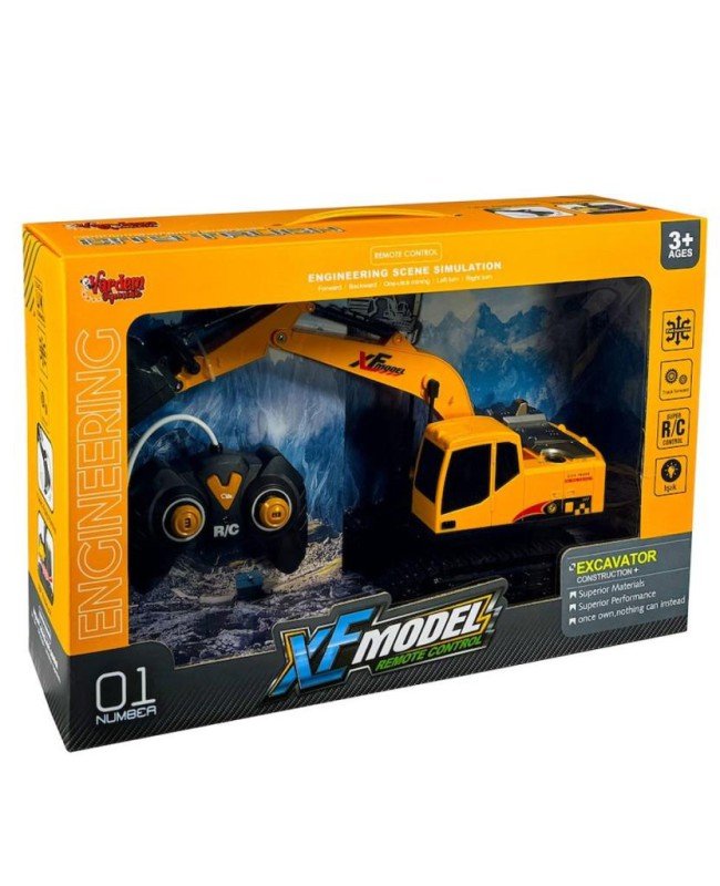 XFG-789-410B Uzaktan Kumandalı Full Fonksiyon Şarjlı XFModel Kazıcı (Metal Kepçe)