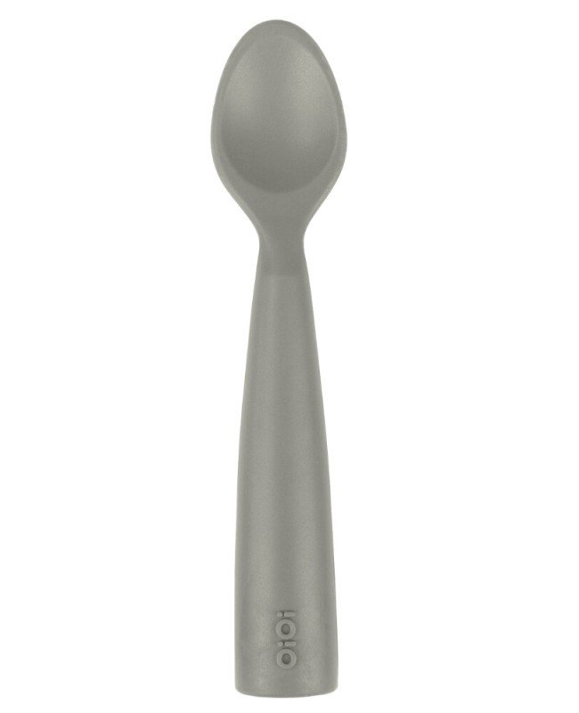 OiOi Nam Nam Silikon Mama Kaşığı Powder Grey-TB64827 OiOi Nam Nam Silikon Mama Kaşığı Powder Grey-TB64827