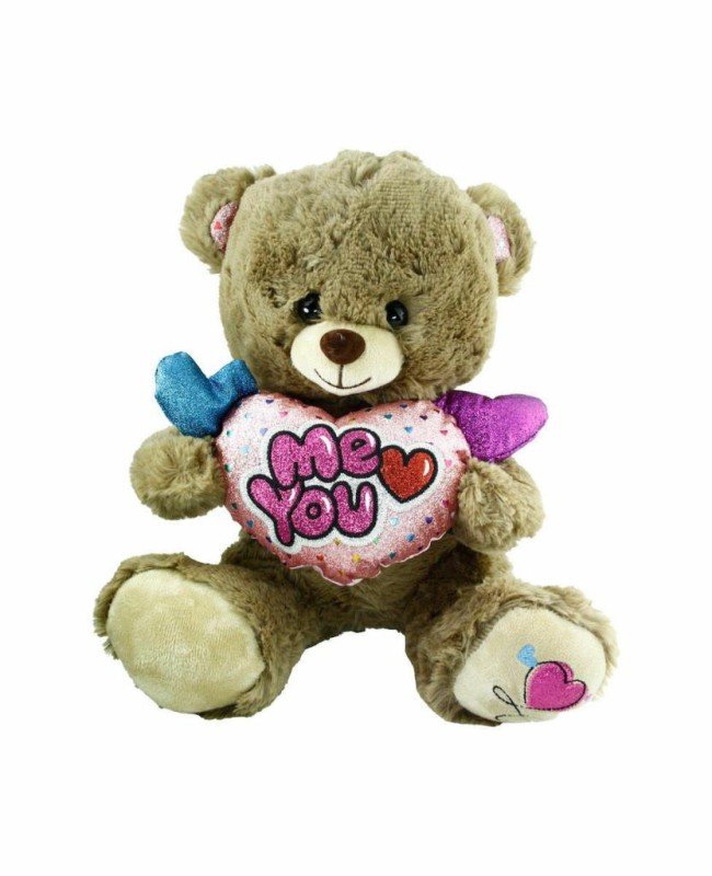 PJH2322 Peluş Kalpli Ayı 30 cm