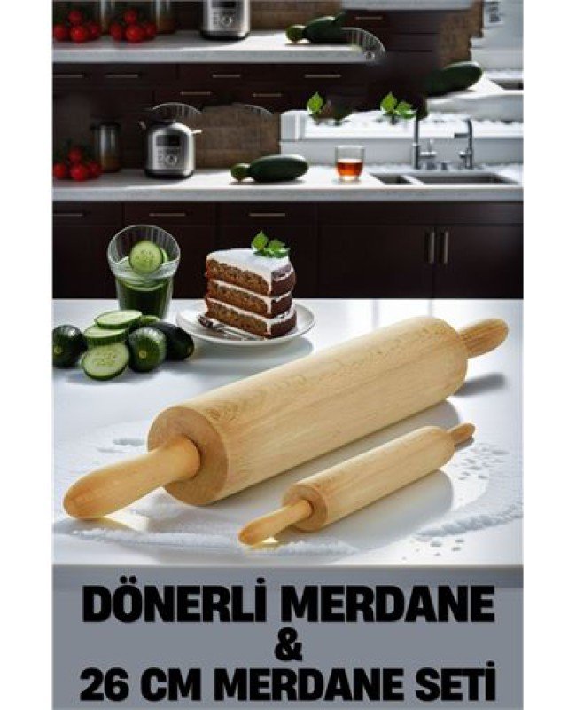 Kendinden Dönerli Merdane 2 Li SET Fabelle Design