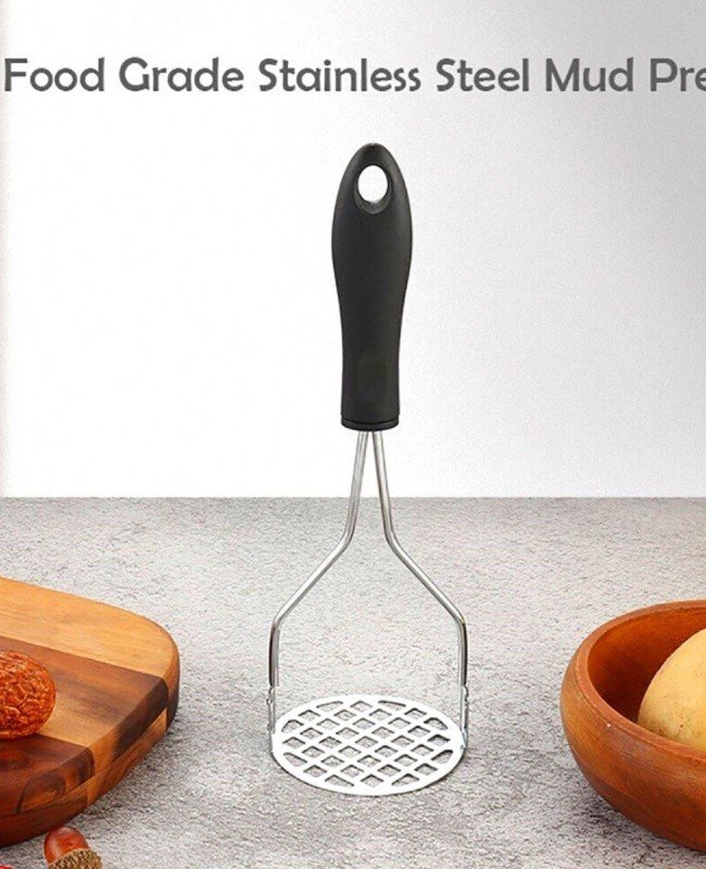 Renkli Plastik Saplı Paslanmaz Metal Patates Ezici Püre Yapıcı-TB19038 Renkli Plastik Saplı Paslanmaz Metal Patates Ezici Püre Yapıcı-TB19038