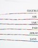 Renkli Şans Bileklikleri - 1 Kartela - ( 65 Adet ) Renkli Şans Bileklikleri - 1 Kartela - ( 65 Adet )