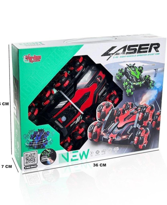 Nessi World RQ3022 Kumandalı 8 Teker Buharlı Akrobat Araba -Vardem