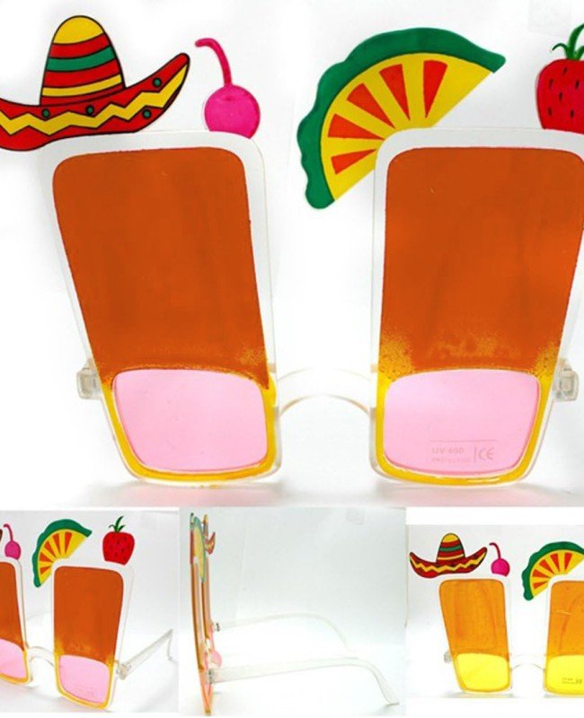 Sombrero Hawaii Fiesta Meyve Figürlü Gözlük Sombrero Hawaii Fiesta Meyve Figürlü Gözlük