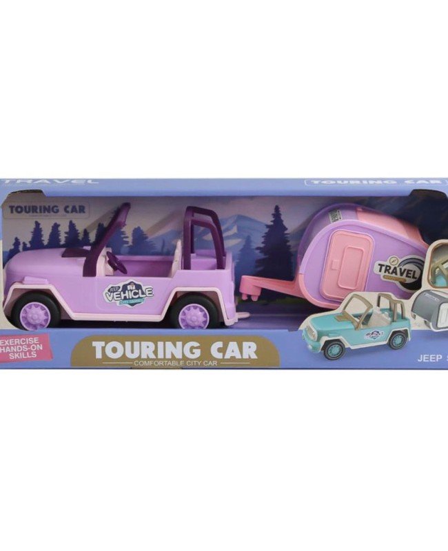 SS113A-SS113C Çekme Karavan Sesli Safari Araba -Birliktoys