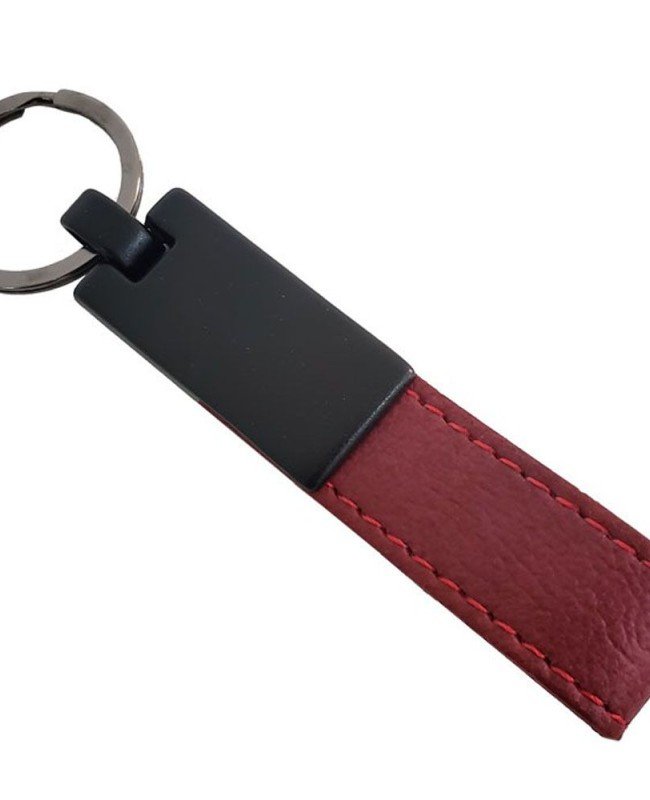 Deri Anahtarlık Bordo