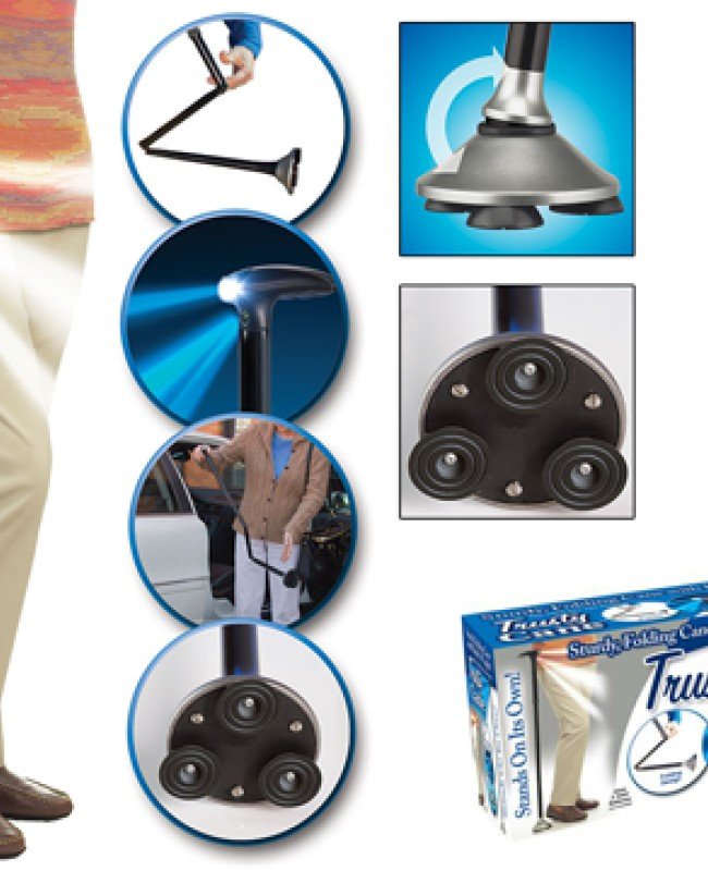 Trusty Cane Güvenilir Katlanabilir Işıklı Baston Trusty Cane Güvenilir Katlanabilir Işıklı Baston
