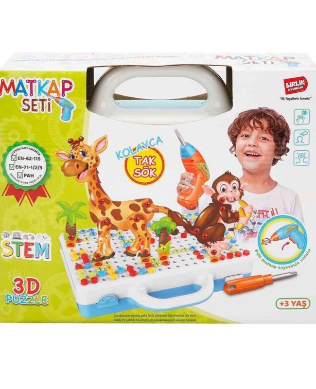 URT014-001 Birlik, 3D Eğitici Matkap Seti Hayvanlar Özel Fiyatlı Ürün URT014-001 Birlik, 3D Eğitici Matkap Seti Hayvanlar Özel Fiyatlı Ürün