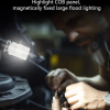 V15 Edc El Feneri 1200lm Anahtarlık Işık Tip-c Şarj Edilebilir Taşınabilir Mini Torch Mıknatıs Klips Ile Kamp Cep Fener