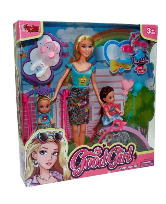 WG-66749 Kutulu 29 cm 2 Çocuklu Parkta Bebek - Vardem Oyuncak WG-66749 Kutulu 29 cm 2 Çocuklu Parkta Bebek - Vardem Oyuncak